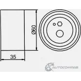 Натяжной ролик ГРМ GMB 6 PIQJ 1420562678 GT80770 - Изображение 5