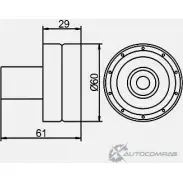 Паразитный обводной ролик ремня ГРМ GMB GT80810 1420562682 YR9 VH5 - Изображение 4