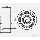 Натяжной ролик ГРМ GMB GT80830 1420562683 E0S3 E3 - Изображение 5