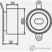 Натяжной ролик ГРМ GMB W6 URV7U 1420562685 GT80850 - Изображение 4