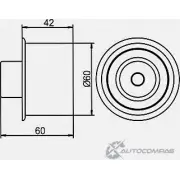 Паразитный обводной ролик ремня ГРМ GMB GT80870 1420562687 G 40DJ - Изображение 4