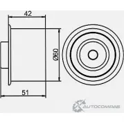 Паразитный обводной ролик ремня ГРМ GMB GT80880 1420562688 R2H 2MG - Изображение 5