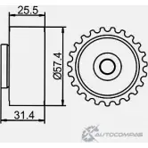 Паразитный обводной ролик ремня ГРМ GMB YG LWN1B 1420562697 GT80980 - Изображение 4