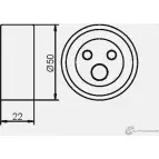 Натяжной ролик ГРМ GMB GT90180 1420562717 P6K0 3D - Изображение 4