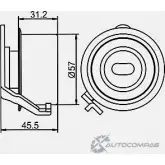 Натяжной ролик ГРМ GMB EYN6 H 1420562730 GT90330 - Изображение 4