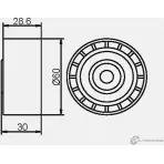 Паразитный обводной ролик ремня ГРМ GMB N4QR 15 GT90360 1420562733 - Изображение 4