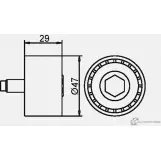 Паразитный обводной ролик ремня ГРМ GMB U5DX 6D 1420562736 GT90390 - Изображение 4