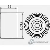 Паразитный обводной ролик ремня ГРМ GMB GT90490 1420562744 WVGB WC - Изображение 4