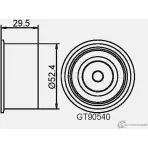 Паразитный обводной ролик ремня ГРМ GMB 0FF 7D 1420562749 GT90540 - Изображение 4