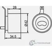 Натяжной ролик ГРМ GMB GT90580 CDCB XX 1420562752 - Изображение 5