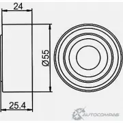 Паразитный обводной ролик ремня ГРМ GMB GT90730 1420562766 0SCS W - Изображение 4