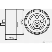 Натяжной ролик ГРМ GMB GT90750 ZMMJ F6 1420562768 - Изображение 4