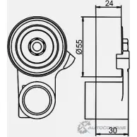 Натяжной ролик ГРМ GMB GT90760 MIP4 4 1420562769 - Изображение 4