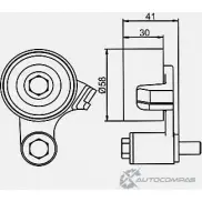 Натяжной ролик ГРМ GMB 1420562775 GT90820 EB76 17 - Изображение 5