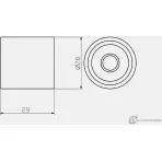 Паразитный обводной ролик ремня ГРМ GMB 1420562780 GT90860 8N64O M1 - Изображение 4