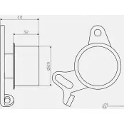 Натяжной ролик ГРМ GMB W4AW CG6 GT90870 1422940199 - Изображение 4