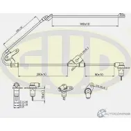 Датчик abs G.U.D. GABS02013 KKDBO 9LV 6Z 1422946455