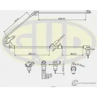 Датчик abs G.U.D. YAWK2D 1422947180 2RK VQGX GABS02015