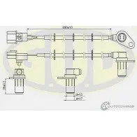 Датчик abs G.U.D. AGFCK 0 3FSET9 GABS02623 1422947190
