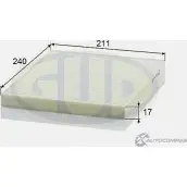 Салонный фильтр G.U.D. J FYQ8AZ GCF2434 1422946274 5D6ERB