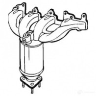 Катализатор BOSAL Opel Astra (G) 2 Хэтчбек 1.6 (F08. F48) 103 л.с. 2002 – 2009 090-703 6 FXSGM 3351640907035