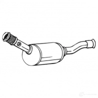 Катализатор BOSAL M 1JG729 099-741 3351640997418 Peugeot 406 1 (8B) Седан 2.0 16V 136 л.с. 2000 – 2004