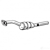 Катализатор BOSAL 3351640901729 Renault Modus (FJP0) 1 Хэтчбек 1.2 (JP0C) 75 л.с. 2004 – 2025 090-172 ASWUH8 C
