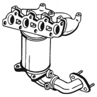 Катализатор BOSAL Ford Fiesta 5 (CBK, J) 2002 – 2008 H X4EAW7 3351640993465 099-346