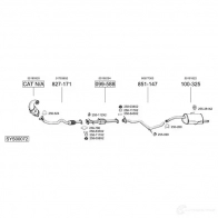 Катализатор BOSAL Fiat Marea (185) 1 Седан 1.8 115 16V 113 л.с. 1996 – 2002 3351640990679 099067 2MQ5 4L