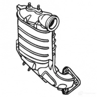 Катализатор BOSAL U HN29V 090-511 3351640905116 Renault Megane (BM, CM) 2 Хэтчбек 1.9 dCi 131 л.с. 2005 – 2009