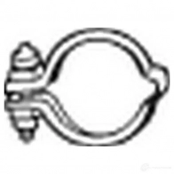 Крепление глушителя BOSAL INW8 9 530605 3351642547901 254-790