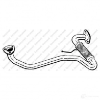 Выхлопная труба глушителя BOSAL 3351648538279 G QOKW 1423231145 853827