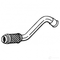 Выхлопная труба глушителя BOSAL 700-225 OWHLUP 0 Peugeot RCZ 1 (PF2) Купе 1.6 16V 156 л.с. 2010 – 2015