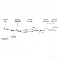 Выхлопная труба глушителя BOSAL R CVP7 Seat Ibiza (6K1) 2 Хэтчбек 2.0 i 115 л.с. 1993 – 1999 3351647537617 753761