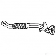Выхлопная труба глушителя BOSAL 535084 710-041 RENY4 B 3351647100415