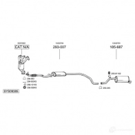 Выхлопная труба глушителя BOSAL 853829 3351648538293 KZR67 PQ Volkswagen LT