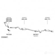 Выхлопная труба глушителя BOSAL 855309 0A0CK SV 536199 3351648553098