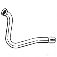 Выхлопная труба глушителя BOSAL 535145 E M18W 3351647319718 731-971