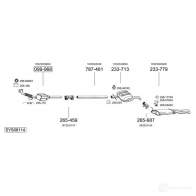 Выхлопная труба глушителя BOSAL ODNG LBV 386355 3351643863550 534762