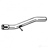 Выхлопная труба глушителя BOSAL Peugeot Bipper Tepee 1 (AA) Универсал 1.3 HDi 75 75 л.с. 2010 – наст. время 3351647001736 700-173 5 C1V0