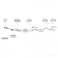 Выхлопная труба глушителя BOSAL 535493 EF M0B 753819 3351647538195