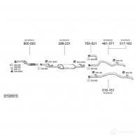 Выхлопная труба глушителя BOSAL 3351648330033 833003 HV J4S35 Nissan Primera