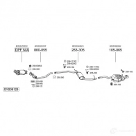 Выхлопная труба глушителя BOSAL 802435 Opel Astra (F) 1 Универсал 2.0 i (F08. C05) 115 л.с. 1991 – 1994 Z6O WX 3351648024352
