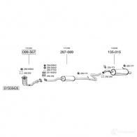 Выхлопная труба глушителя BOSAL NHQN N 3351647413614 741361 535307