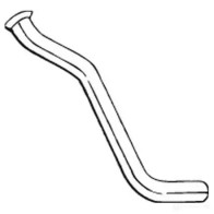 Выхлопная труба глушителя BOSAL 535153 3351647334650 J 8DVH 733-465