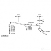 Выхлопная труба глушителя BOSAL M 68CN 535581 3351647849673 784967