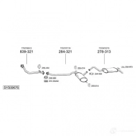 Выхлопная труба глушителя BOSAL M 6KCO 916001 Opel Meriva (A) 1 Минивэн 3351649160011