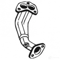 Выхлопная труба глушителя BOSAL 7Y S57 753-229 3351647532292 Ford Fiesta 4 (DX, JA, JB) Хэтчбек 1.1 50 л.с. 1995 – 1996