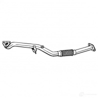 Выхлопная труба глушителя BOSAL 3351648524098 L0MUX 3A Opel Vectra (B) 2 Хэтчбек 1.8 i 16V (F68) 125 л.с. 2000 – 2003 852-409