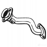 Выхлопная труба глушителя BOSAL A4D 03 3351647513673 751367 Renault Laguna (B56) 1 Хэтчбек 2.2 dT (B569) 113 л.с. 1996 – 2001